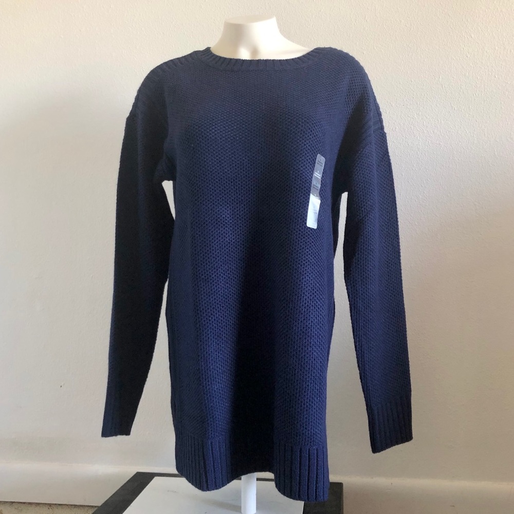 a.n.a. Navy Knit Oversized Sweater